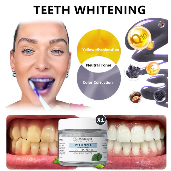 Medazy® Remineralizing & Whitening Tooth Powder–Cool Mint