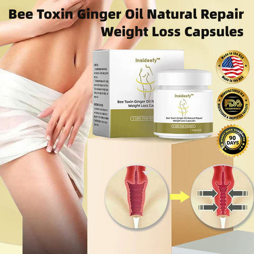✨ NEW UPGRADE 🐝 Bee Toxin Ginger Oil Natural Repair Weight Loss Capsules