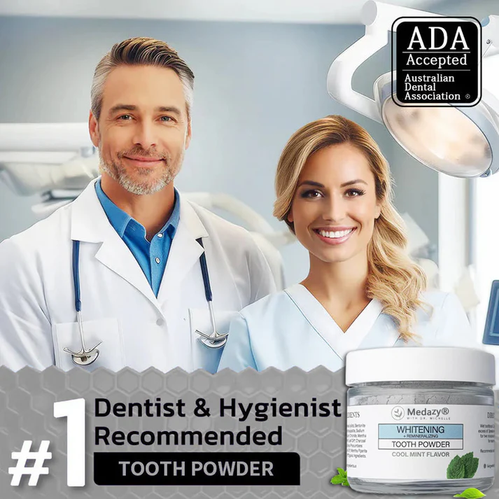 Medazy® Remineralizing & Whitening Tooth Powder–Cool Mint