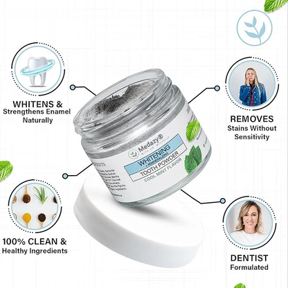 Medazy® Remineralizing & Whitening Tooth Powder–Cool Mint