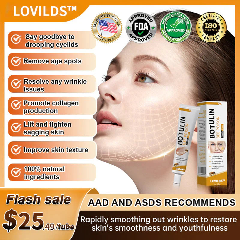 (🔥LAST DAY SALE-70% OFF) LOVILDS™ Botulin Bee Poison Wrinkle Removal Cream