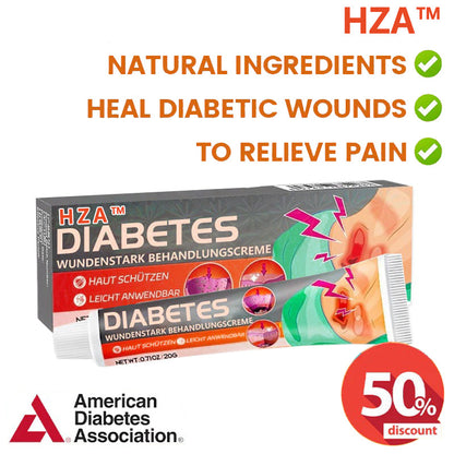 ✨HZA™ Diabetes Wound Strong Treatment Cream (👨‍⚕️Relieves itchy skin, reduces swelling and pain, anti-bacterial and anti-inflammatory, fast healing wounds, anti-scarring and anti-bacterial)